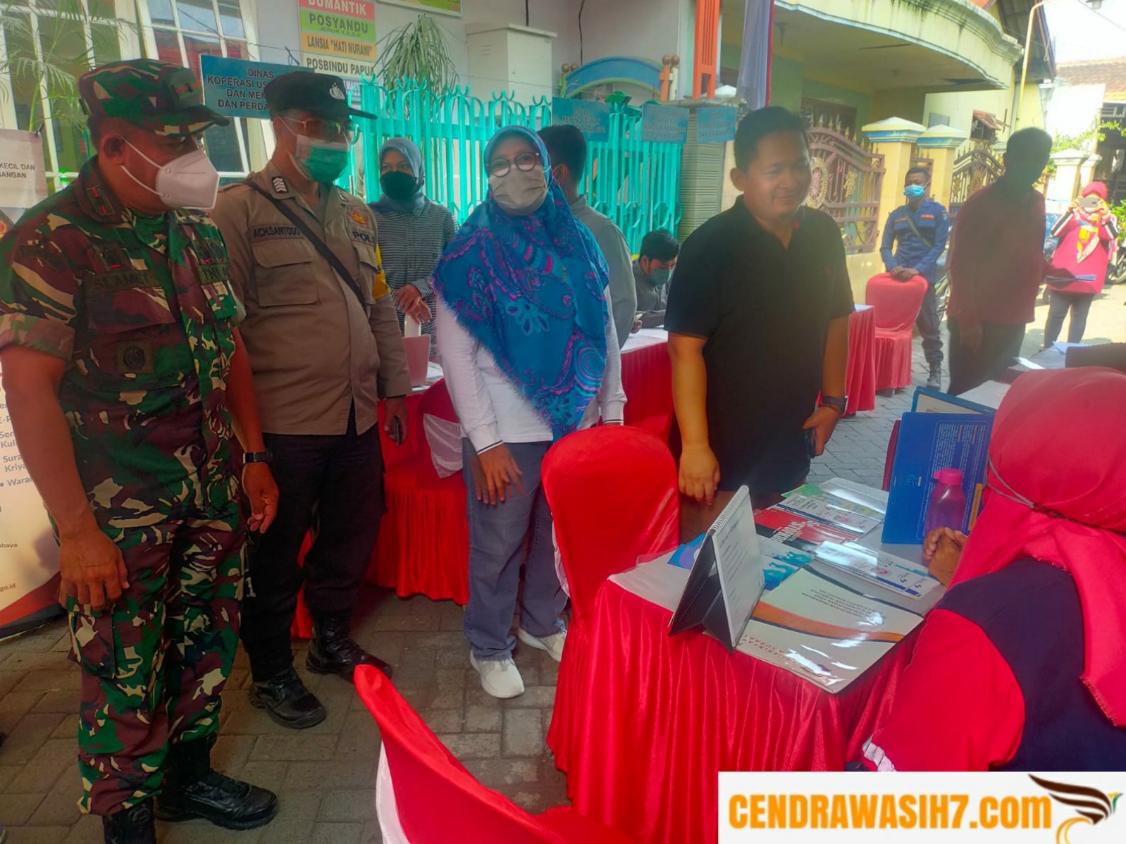 Danramil Bubutan Hadiri Baksos Layanan Terintegrasi di Wilayah