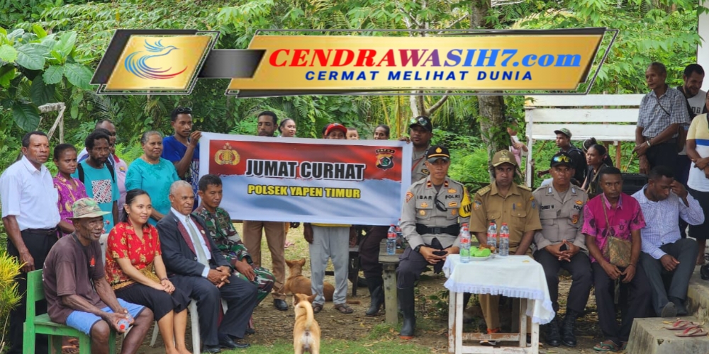 Jumat Curhat Polsek Yapen Menjaga Masyarakat Menjaga Kamtibmas Jelang Pemungutan Suara Pemilu 2024