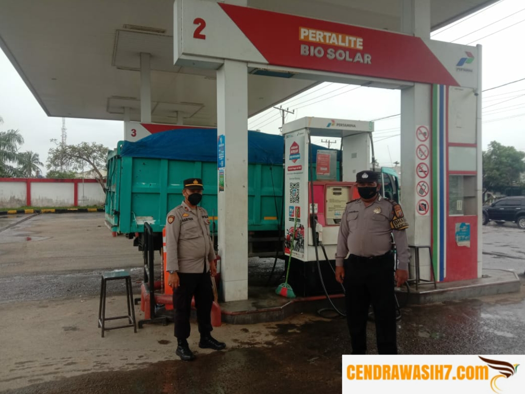 Polsek Pagar Merbau Laksanakan Patroli Monitoring BBM di SPBU