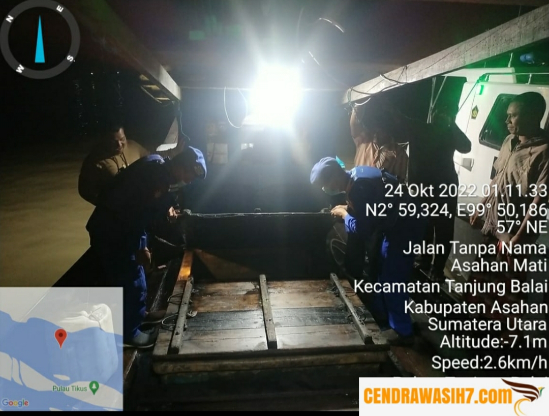 Masuk Perairan Tanjungbalai Kapal Nelayan Tanpa Nama di Hentikan Personil Satpolair Guna Pemeriksaan