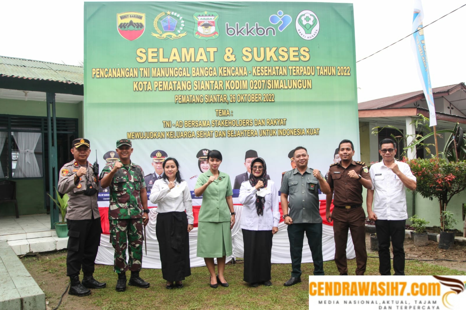Wali Kota Pematang Siantar Buka Pencanangan Bhakti Sosial TNI Manunggal Bangga Kencana Kesehatan
