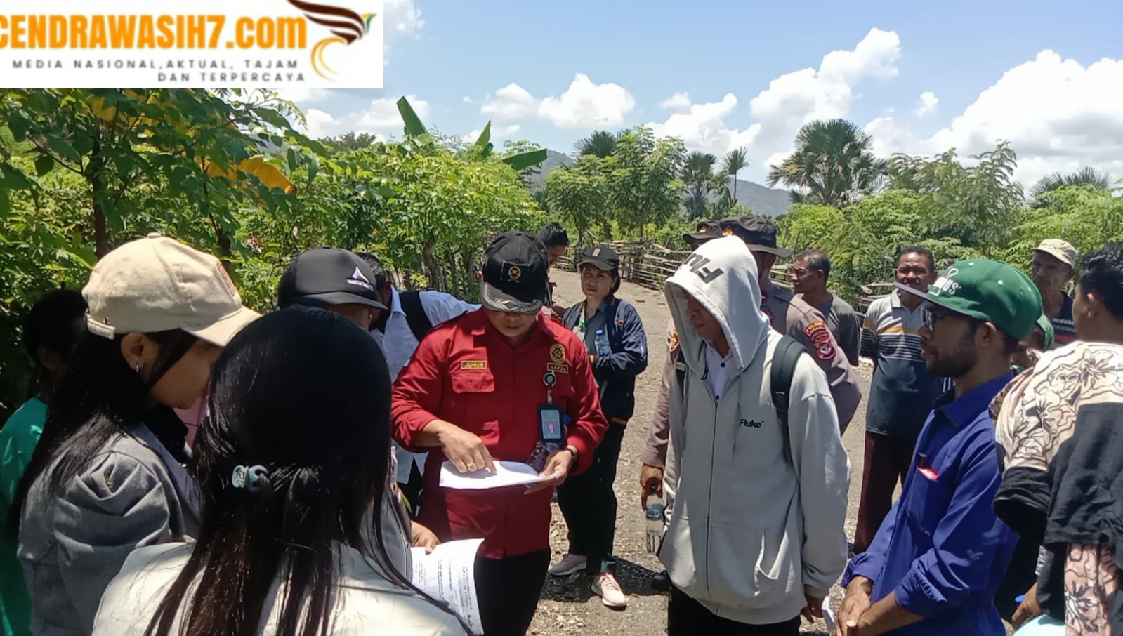 PN Atambua Melakukan Pemeriksaan Setempat di RI-RDTL dan dikawal ketat oleh Polsek Tastim