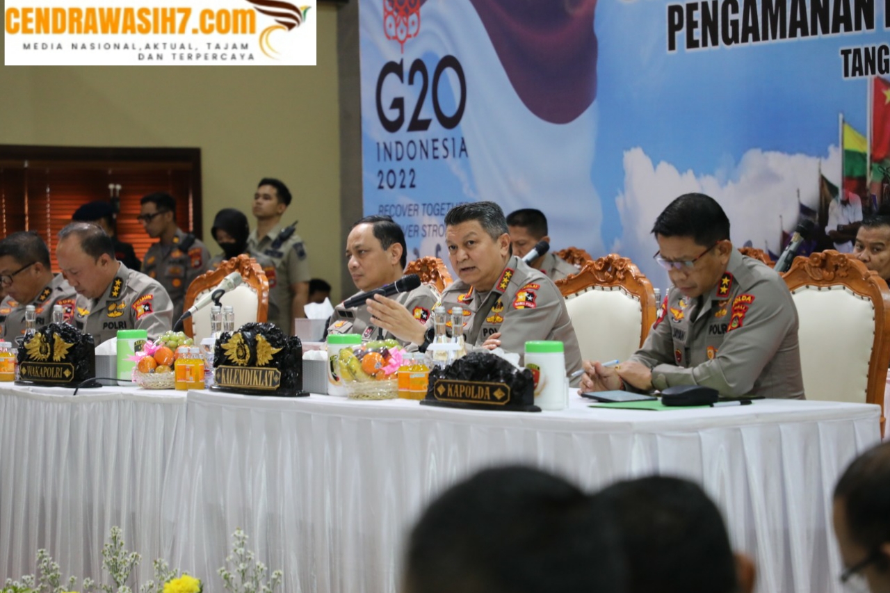 Wakapolri Pimpin Tactical Floor Game, Susun Strategi Pengamanan KTT G20 di Bali