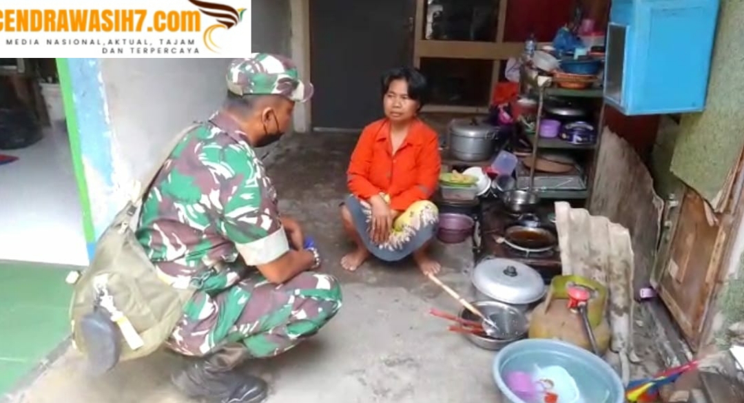 Babinsa Simomulyo Bantu Warga Kurang Mampu Melalui Program Babinsa Masuk Dapur