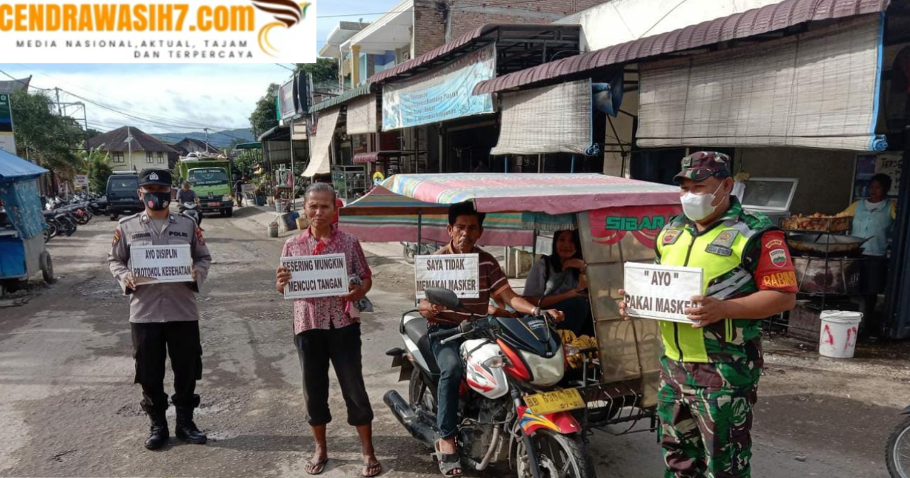 Polsek Laguboti Giatkan Ops Yustisi Kepatuhan Protokol Kesehatan