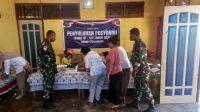 Peduli terhadap generasi Penerus, Satgas TMMD ke 122 gelar Penyuluhan Pembinaan Posyandu 