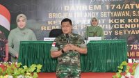 Danrem 174/ATW Melakukan Kunjungan Kerja Ke Mayonif 757/GV