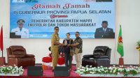 Masyarakat Mappi Antusias Menerima Kunker Pj. Gubernur Papua Selatan Beserta Rombongan