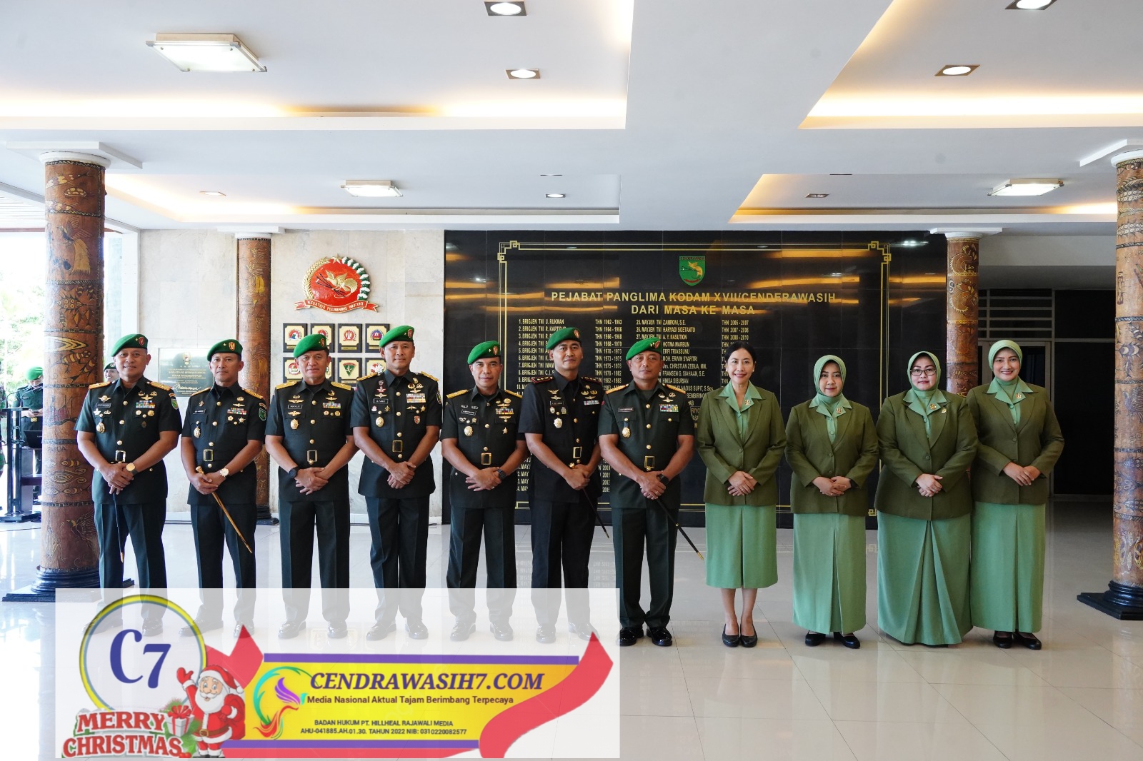 Danrem 174/ ATW Hadiri Acara Peresmian Kodim 1704/ MAPPI dan Pejabat Dandim yang dipimpin Langsung oleh Pangdam XVII/ Cendrawasih