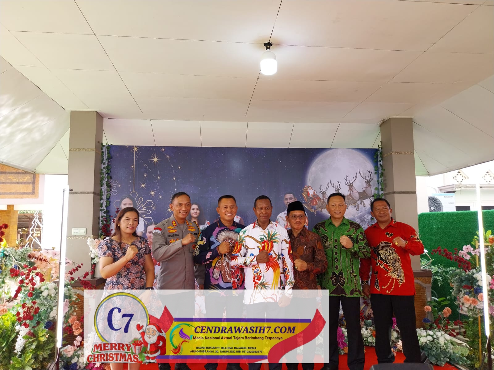 Silahturahmi Natal Danrem 174/ATW Brigjen TNI Agus Widodo, S. IP, M.Si, dibulan yang penuh kasih