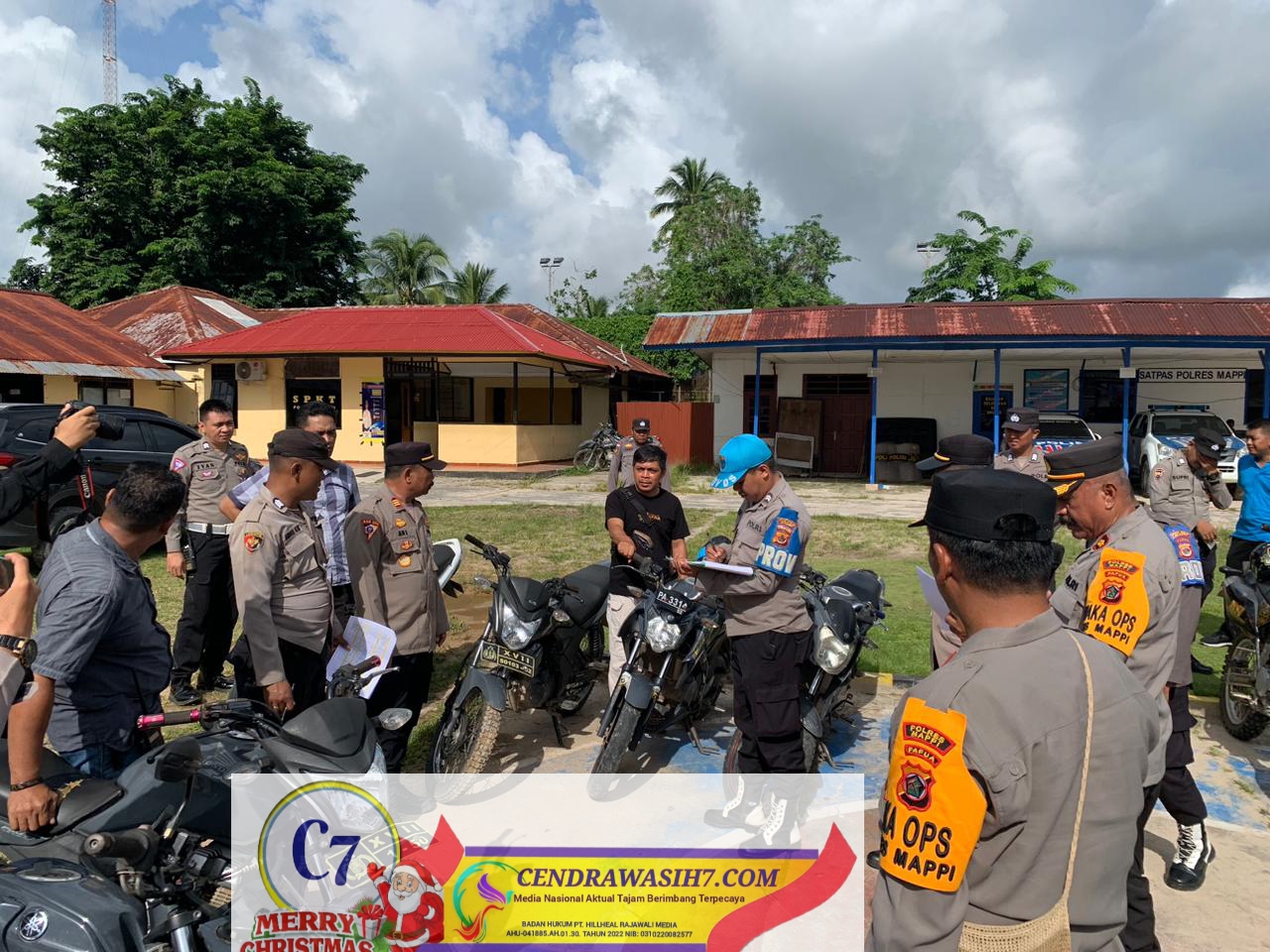 Polres Mappi Gelar Apel Pemeriksaan Barang Inventaris Dinas
