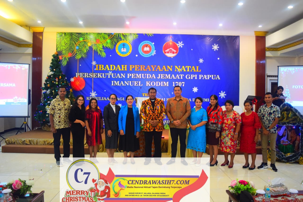 Letkol INF. Bayu Kriswandito hadiri Ibadah Perayaan Natal Kristus Persekutuan Pemuda GPI Papua