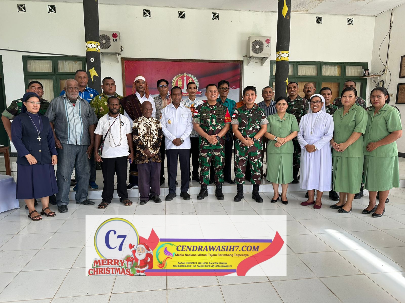 Danrem 174/ ATW dan PJ. Gubernur jalin silaturahmi dengan Tokoh adat, tokoh agama dan tokoh masyarakat Kabupaten Boven Digoel