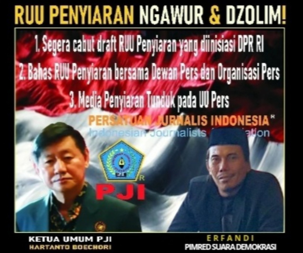 Hartanto Boechori Tolak Draf RUU Penyiaran
