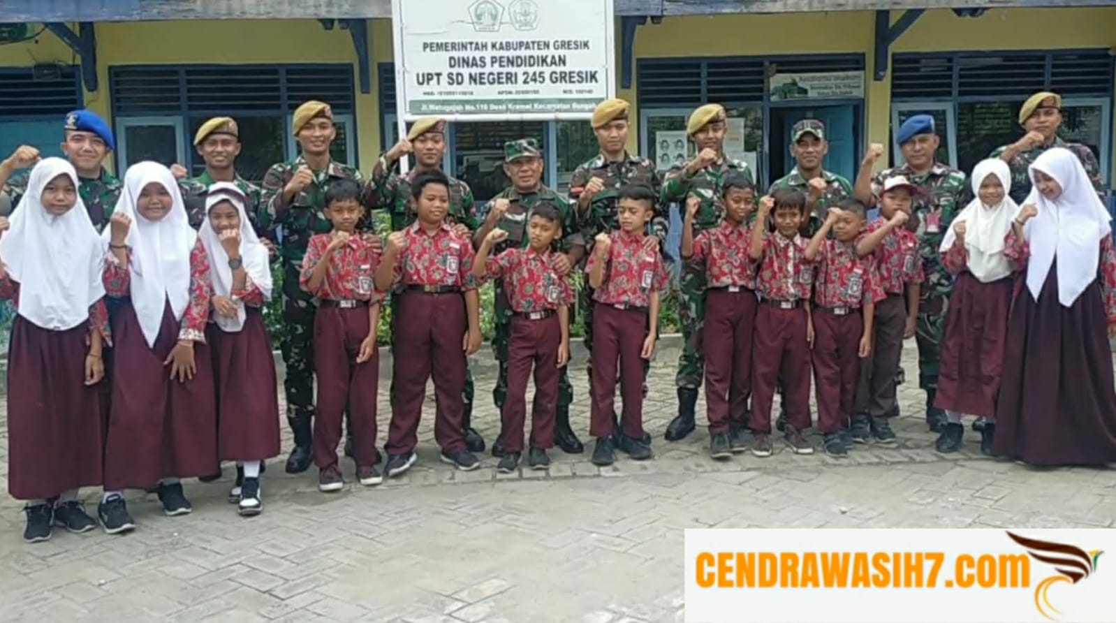 Tidak Hanya Membanggun Infrastruktur Desa, TMMD Ke-115 Kali Ini Juga Memberikan Wasbang Kepada Siswa Sekolah Dasar.