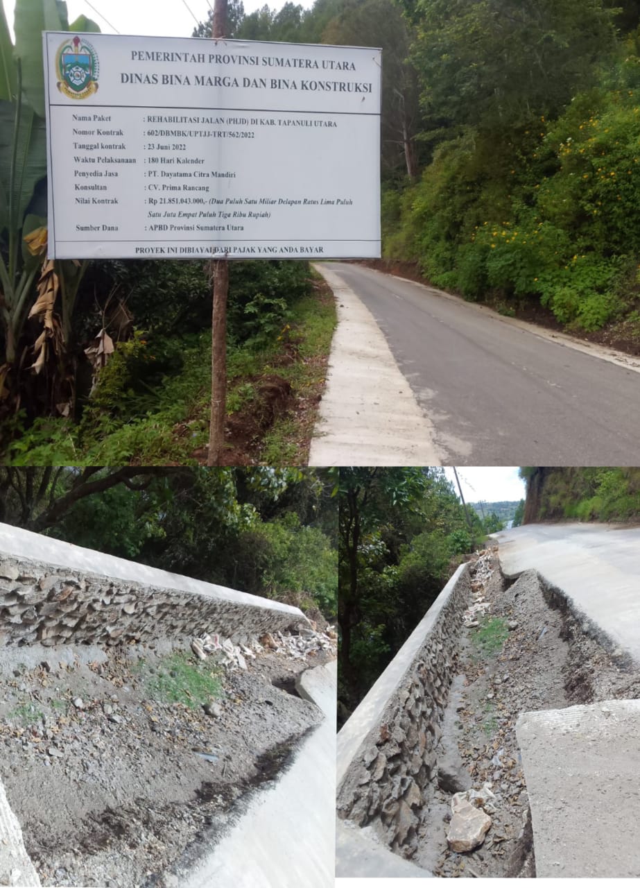 Rehabilatasi Jalan Pembangunan PHJD Diduga asal jadi dan Menyalahi Bistek