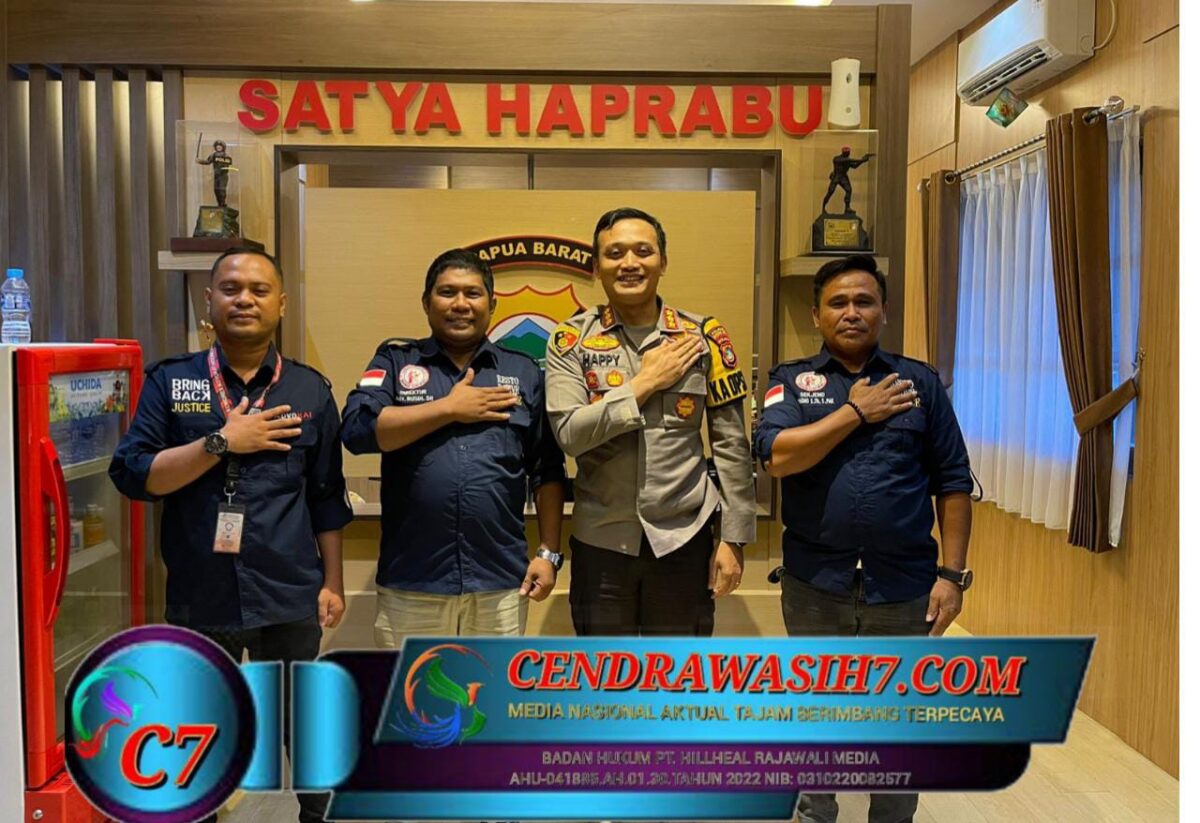 Silaturahmi Ketua Umum, Ketua Avokad dan Sekjend LBH CCI Ke Polres Kota Sorong,