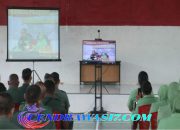 Personel Kodim 1709/Yawa Terima Pengarahan Pangdam XVII Cenderawasih Melalui Vidcon