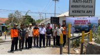 Dishub Sosialisasikan Keamanan Di Perlintasan Kereta Api 