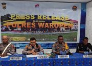 Kapolres Waropen Rilis Hasil Operasi Keselamatan Cartenz 2025