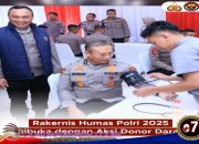 Rakernis Humas Polri 2025 Dibuka Dengan Aksi Donor Darah