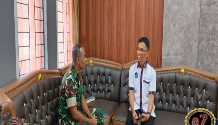 Kapenrem 181/PVT Laksanakan Audiensi Bersama Kepala SMA Negeri 3 Sorong, Bahas Program Sekolah Gratis dan Jalur Penerimaan Siswa Baru