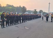 Waka Polsek Sawah Besar Pimpin Langsung Apel Pengamanan Di Taman Padang Monas