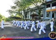 Bekali Diri, Prajurit Denmako Pasmar 3 Laksanakan Latihan Beladiri Karate