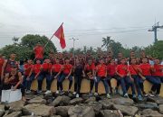 Suporter dari Pasmar 3 turut hadir Di Pantai Ancol, Memberi Semangat Pada Para Atlet