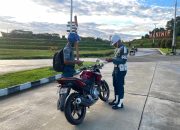 Disiplin Dalam Berkendara, Denprov Pasmar 3 Gelar Opsgaktib Di Sekitaran Mako Pasmar 3