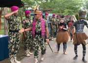 Sambutan Hangat untuk Sang Pemimpin, Orang Nomor Satu di Pasmar 3 Disambut di Sarang Petarung “Yaman Anim”