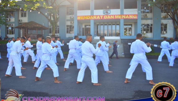 Karate Jadi Pilar Ketangkasan, Prajurit Denmako Pasmar 3 Siapkan Diri Hadapi Tantangan