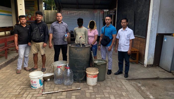 Satresnarkoba Polres Merauke Bongkar Produksi Sopi, 2 Pelaku Diamankan