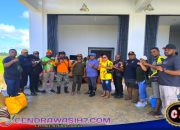 Plt BPBD Waropen Demarce, Bantuan Banjir Kirihi Tersalurkan Lewat Helikopter