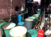 Pabrik Sopi Terbesar di Merauke Digerebek, Puluhan Ember & Dandang Disita Polisi
