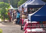 Pedagang UMKM yang mengeluh sepi nya pengunjung di acara ANNI PERSARY  Kota jakarta Utara .