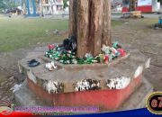 Ironi Natal Satu Abad: Botol Miras Berserakan di Alun-Alun Trikora Serui