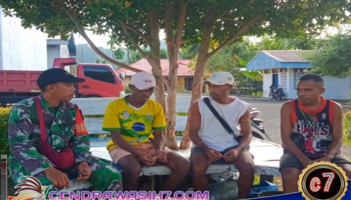 Babinsa Hadir di Tengah Pemuda Tarau, Bangun Sinergi Demi Lingkungan Kondusif