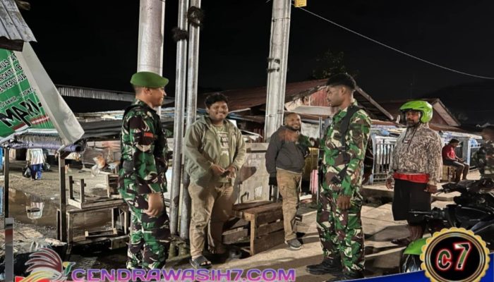 Kodim 1709/Yawa Intensifkan Patroli Wilayah Awal Tahun, Wujudkan Keamanan Bersama