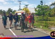 Babinsa Serui Hadir di Tengah Duka, Bantu Pemakaman Warga Kampung Panduami