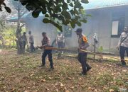 Kebakaran Semak di Kepi, Aparat Gabungan Bergerak Cepat Cegah Api Meluas