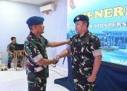 Penyegaran Organisasi, Danlanud J.A. Dimara Terima Pejabat Kadispers Baru