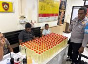 Ratusan Botol Sopi Ilegal Disita Polisi di Pelabuhan Merauke