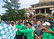 Meriahkan Harlah ke-103 NU, Ratusan Warga Ikuti Pawai Akbar di Merauke