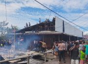 Kebakaran Kembali Terjadi di Kota Agats, Empat Rumah Ludes Dilalap Api  ‎