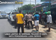 Laka Lantas di Simpang Telkom 01 Kepi, Satu Pengendara Luka Serius  ‎
