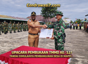 Upacara Pembukaan TMMD Ke-127 Tandai Dimulainya Pembangunan Desa di Mappi  ‎