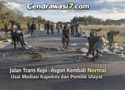 Jalan Trans Kepi–Asgon Kembali Normal Usai Mediasi Kapolres dan Pemilik Ulayat