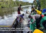 Tiga Hari Pencarian, Jasad Korban Tenggelam di Sungai Eci Berhasil Dievakuasi