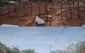 Cuaca Cerah, Progres TMMD 127 di Kampung Yibin Makin Ngebut  ‎